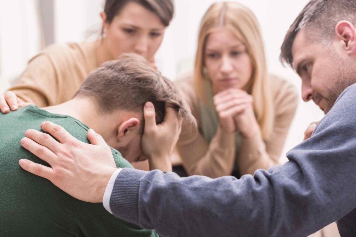 Closeup of man in therapy